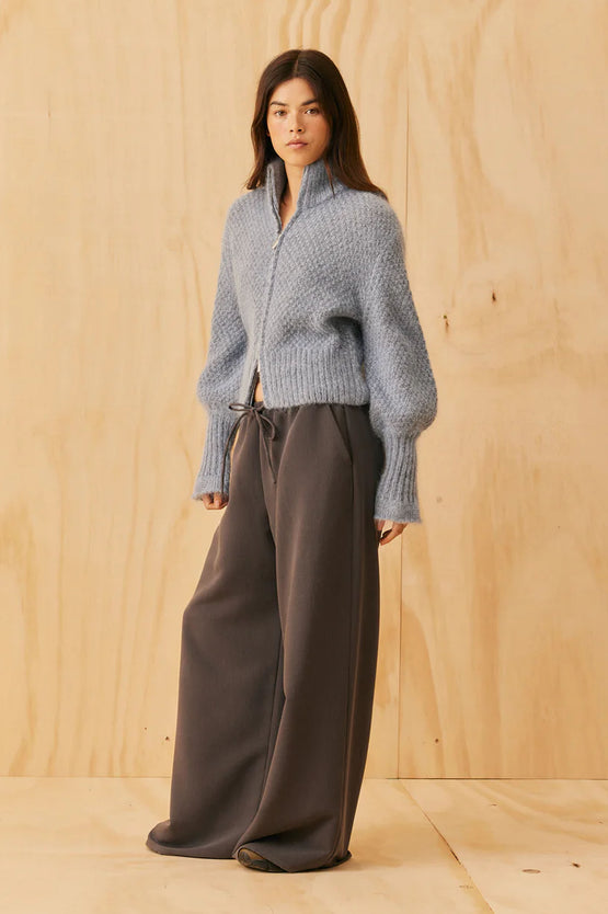 Ruby Matilda Zip Cardigan - Blue Marle
