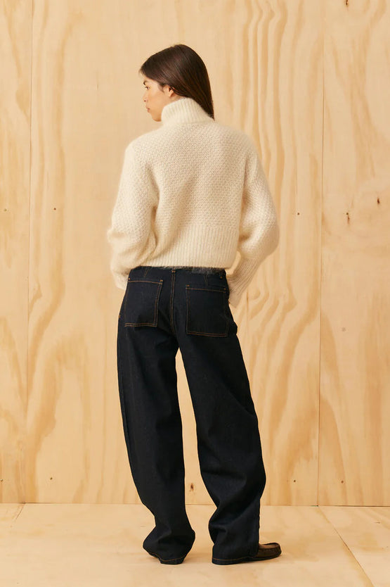 Ruby Matilda Zip Cardigan - Pearl