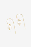 La Tribe Dangle Hook Pearl -  Gold