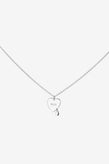 Stolen Girlfriends Club Crying Heart Necklace - Silver