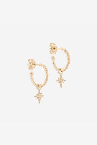 By Charlotte Starlight Hoops - Gold