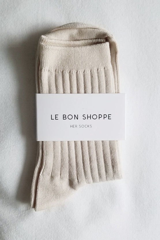 Le Bon Shoppe Her Socks Cotton - Porcelain