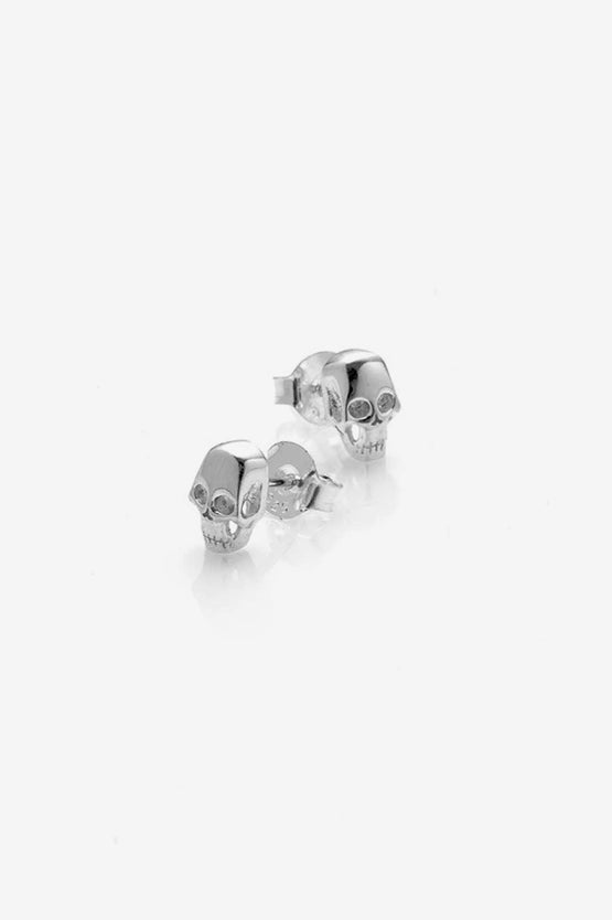 Stolen Girlfriends Club Baby Skull Earrings - Silver