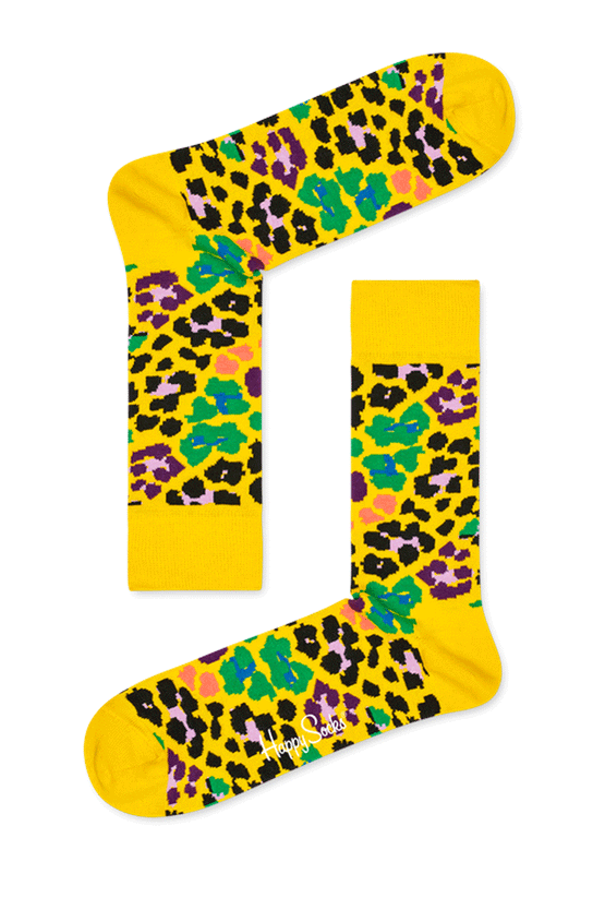 Happy Socks Multi Leopard Sock