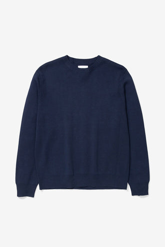 Norse Projects Raffo Compact Cotton - Dark Navy