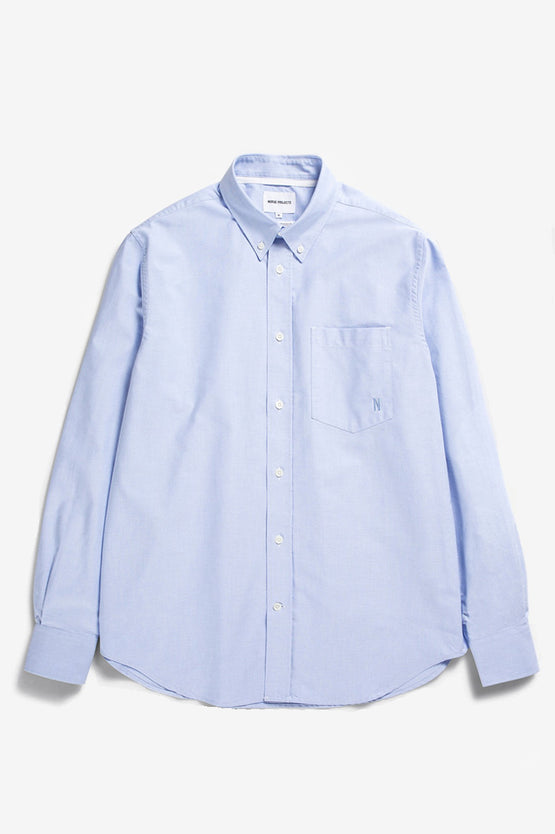 Norse Projects Algot Oxford Mono - Blue