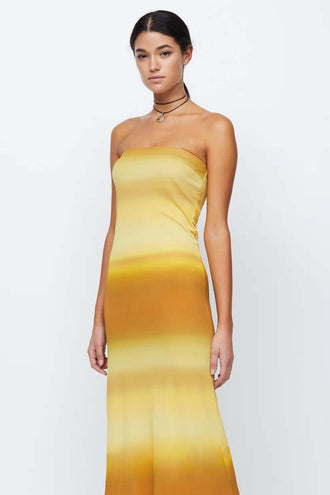 Bec & Bridge Amara Strapless Maxi - Golden Ombre