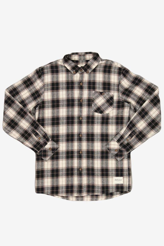 Just Another Fisherman Boatyard Shirt - Taupe Black Check
