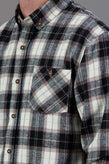 Just Another Fisherman Boatyard Shirt - Taupe Black Check