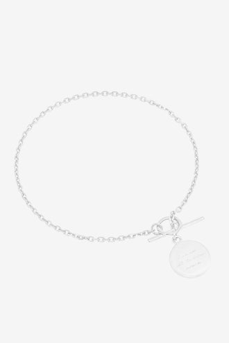 By Charlotte A Thousand Petals Fob Bracelet - Silver