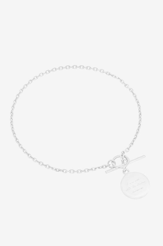 By Charlotte A Thousand Petals Fob Bracelet - Silver