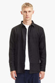 Commoners Mens Classic Linen Shirt -  Black