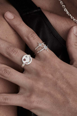 Stolen Girlfriends Club Lucky Star Ring - Silver
