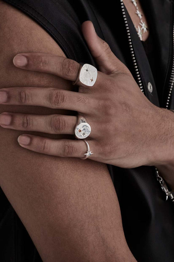 Stolen Girlfriends Club Lucky Star Ring - Silver