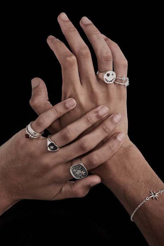 Stolen Girlfriends Club Lucky Star Ring - Silver