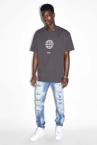 Ksubi Offline Biggie SS Tee - Faded Black