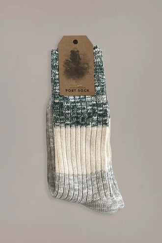 Just Another Fisherman Port Socks - Green/Beige/Grey