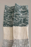 Just Another Fisherman Port Socks - Green/Beige/Grey