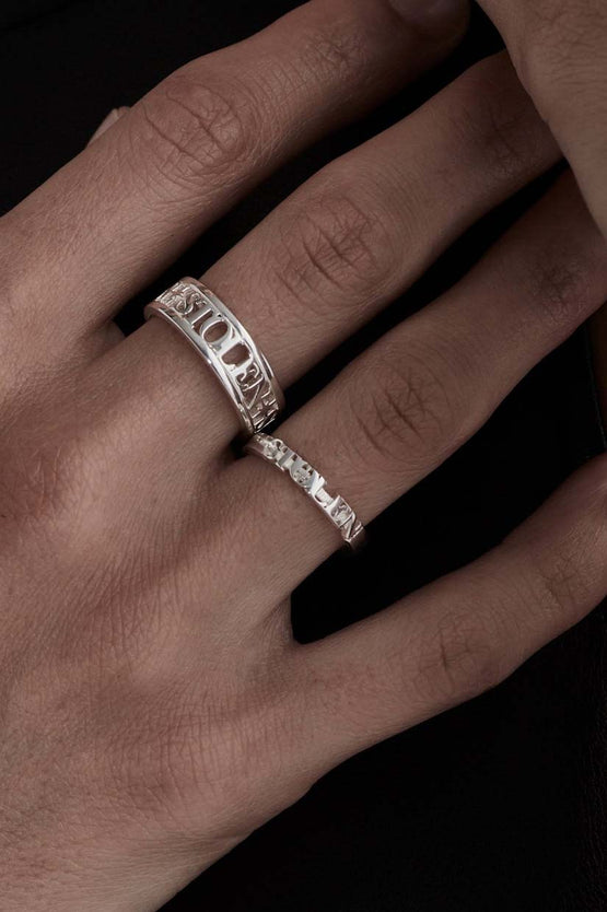 Stolen Girlfriends Club Stolen Serif Band - Silver
