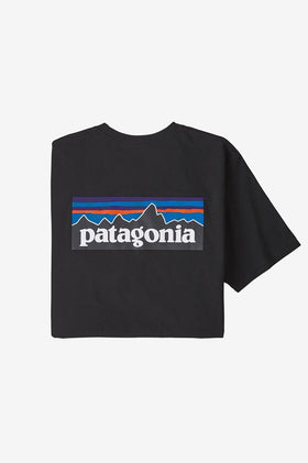 Patagonia P-6 Logo Responsibility Tee - Black