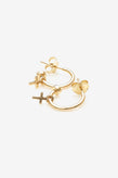 Stolen Girlfriends Club Stolen Cross Anchor Sleeper - 18K Gold
