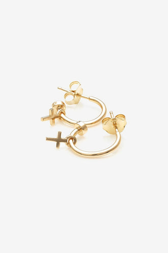 Stolen Girlfriends Club Stolen Cross Anchor Sleeper - 18K Gold