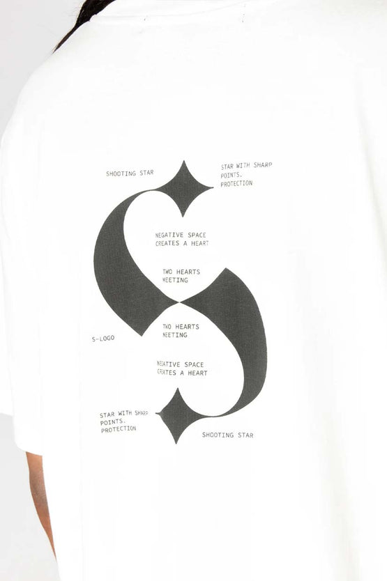 Stolen Girlfriends Club Anatomy Of A Logo Tee - Vintage White