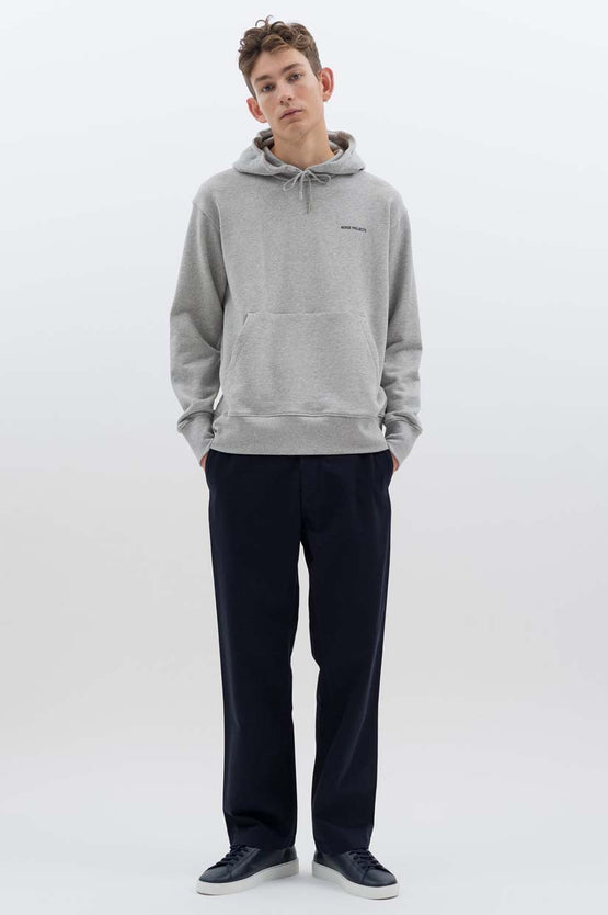 Norse Projects Arne Logo Hood - Light Grey
