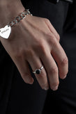 Stolen Girlfriends Club Black Ocean Ring - Silver