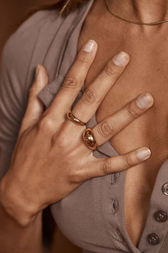 Porter Jewellery Bubble Ring Thick - Gold