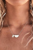 By Charlotte Lotus & Little Buddha Necklace - Silver