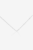 Stolen Girlfriends Club Stolen Cross Choker - Silver