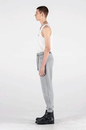 Stolen Girlfriends Club Fence Jumper Trackpant - Grey Marle