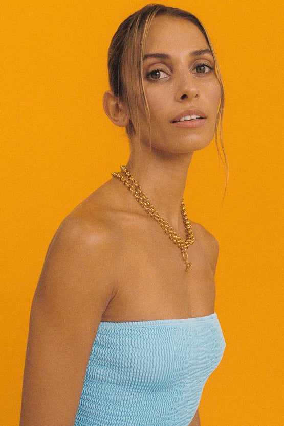 Porter Jewellery Chunky Belcher Necklace 45CM - Gold