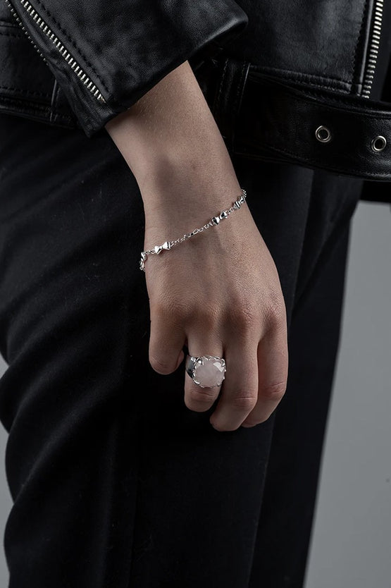 Stolen Girlfriends Club Claw Ring  - Rose Quartz