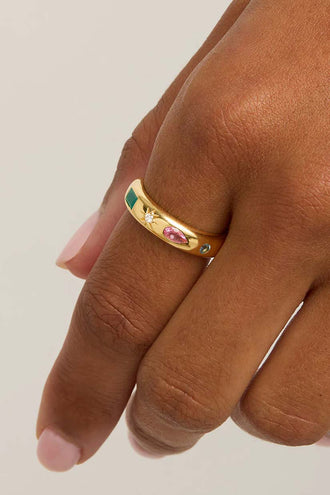 By Charlotte Connect To The Universe Ring - Gold