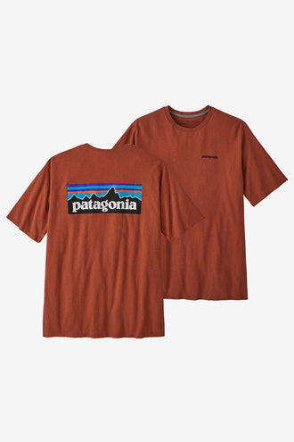 Patagonia P-6 Logo Responsibili Tee - Coral