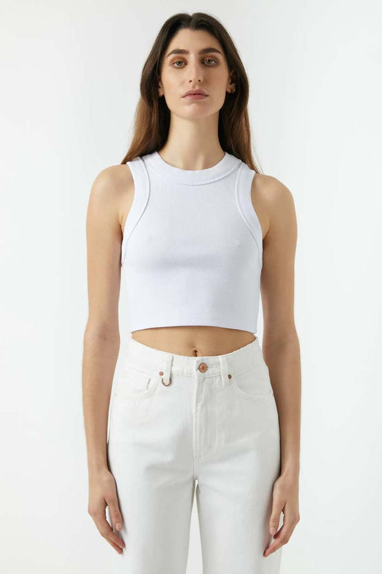 Neuw Jonesy Crop - White