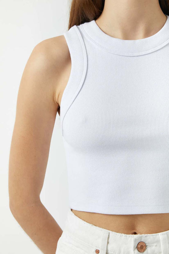Neuw Jonesy Crop - White