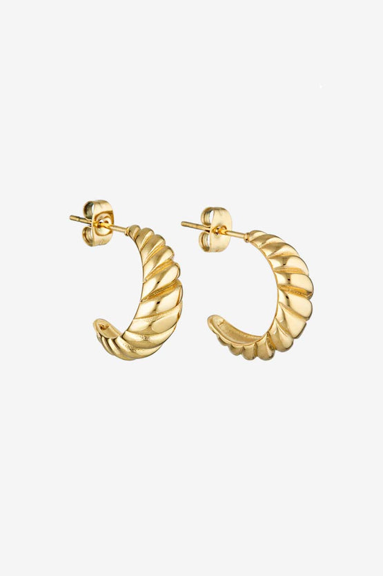 Porter Jewellery Croissant Earrings 20MM - Gold
