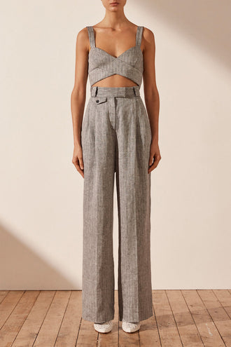 Shona Joy Amanda Crossover Bralette - Ash
