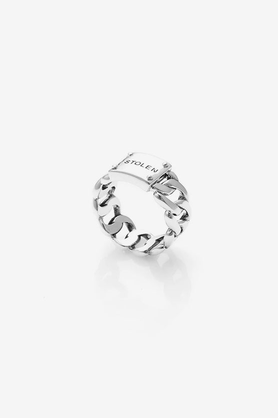 Stolen Girlfriends Club Curb Ring Wide - Silver