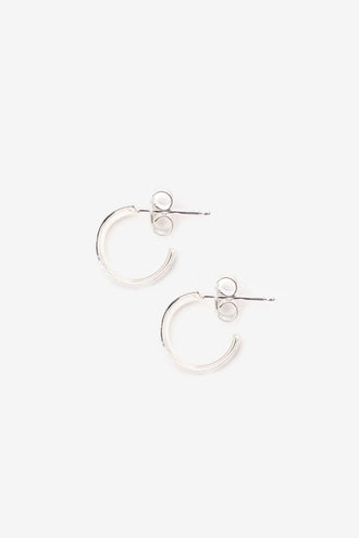 La Tribe Curl Hoop Small - Silver