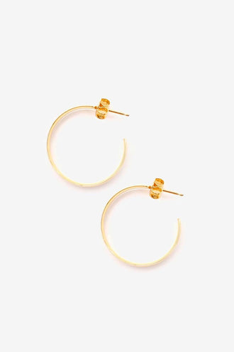 La Tribe Curl Hoop Large - Gold