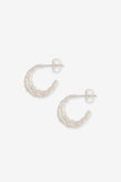 La Tribe Double Ivy Hoop - Silver