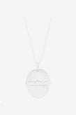 By Charlotte Everything You Are Is Enough Necklace Large - Silver