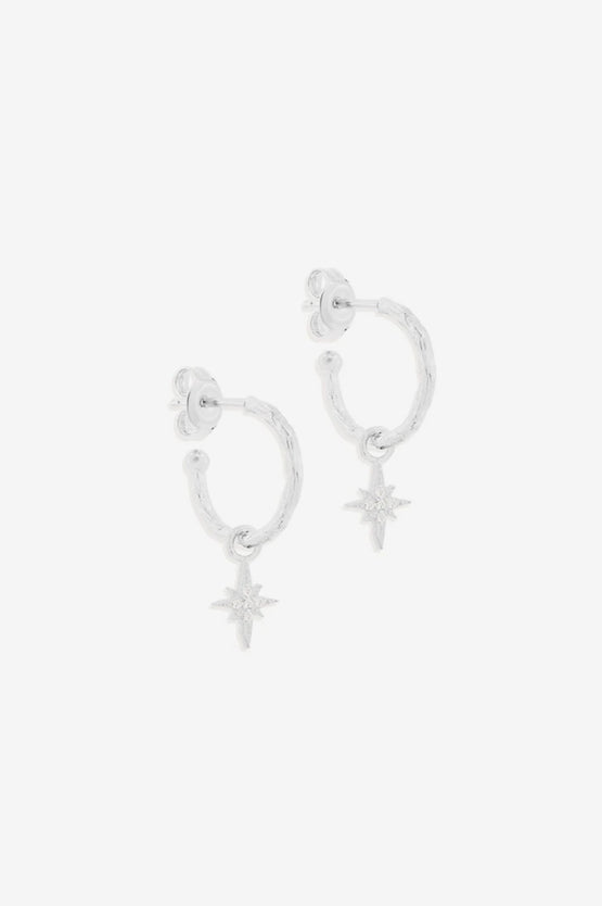 By Charlotte Starlight Hoops - Silver