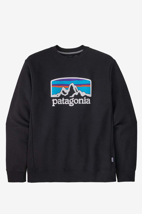 Patagonia Fitz Roy Horizons Crew - Black