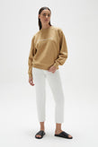 Assembly Womens Logo Fleece - Biscuit/White