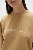 Assembly Womens Logo Fleece - Biscuit/White